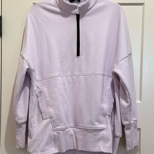 Lavender Quarter-Zip Women's Sweatshirt